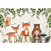3x5ft/5X7ft/6x8ft/10x7ft Animals Backdrop Woodland Baby Shower Birthday Party Photo Background Decorate