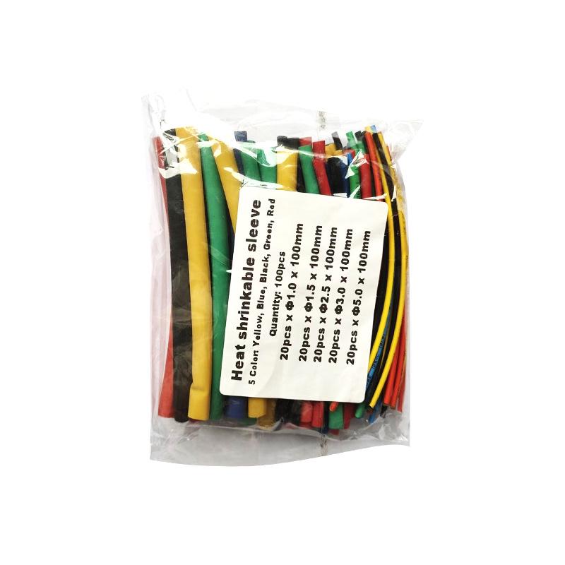 100pcs Colored Heat Shrink Tubing for Cable Repair and Insulation