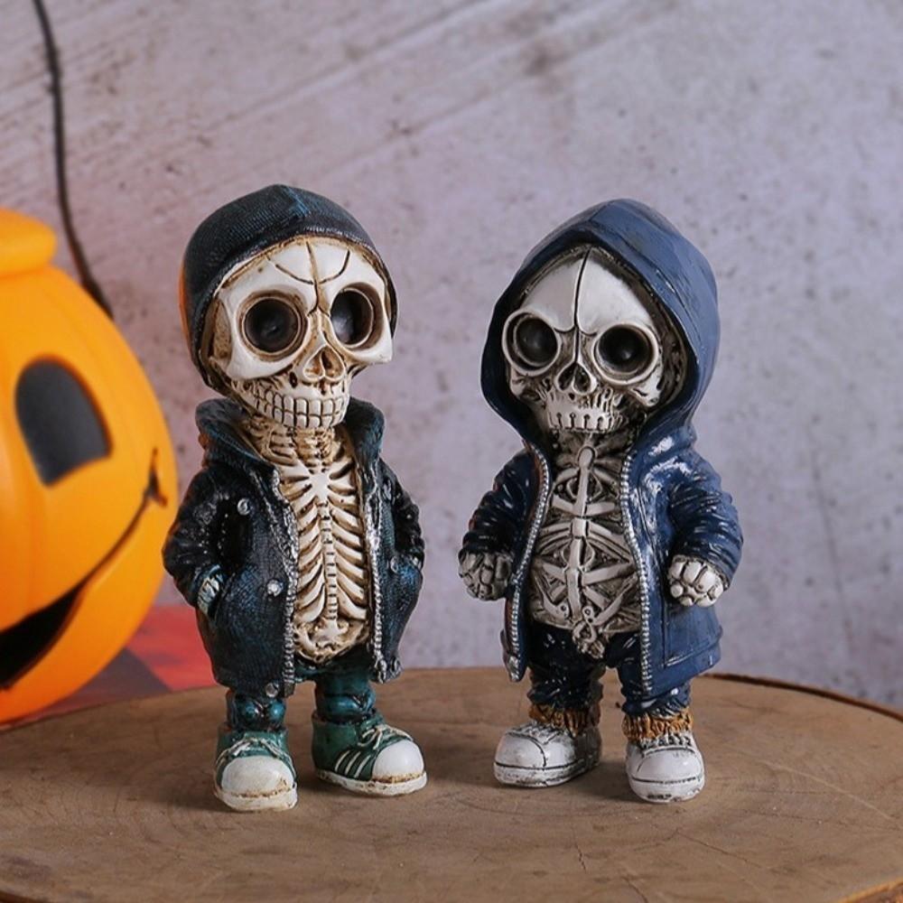 Gift Skeleton Figurines Halloween Decoration Skeleton Ornament Exquisite Skeleton Statue Home