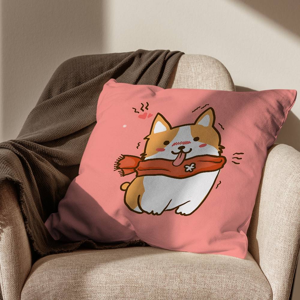 Süße Welsh Corgi Kissenhülle Büro Kissen Geeignet für Sofa Auto Schlafzimmer Dekorative Kissenhülle