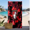 Toalla de Playa con Estampado de Fútbol del Bournemouth, Toalla Grande Suave de Secado Rápido para Playa, Camping, Natación