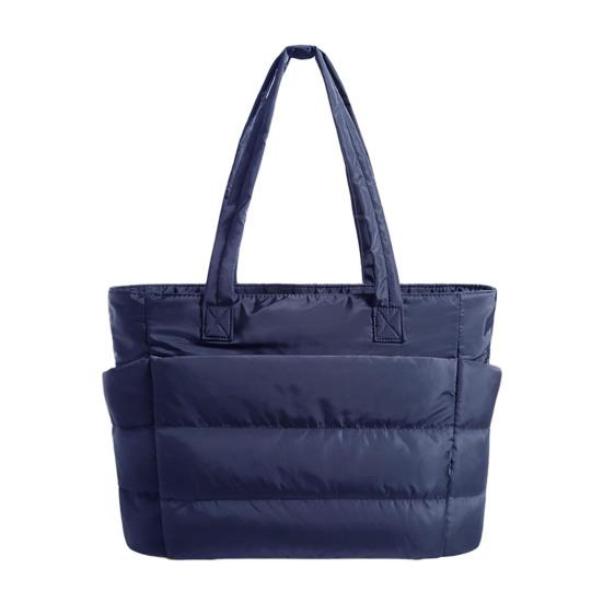 Puffer-Tragetasche Damen Umhängetasche mit Flaschenfächern Reise-Handtasche Gepolsterte Tragetasche für 15,6 Zoll Laptop Arbeit Fitnessstudio Pendeln