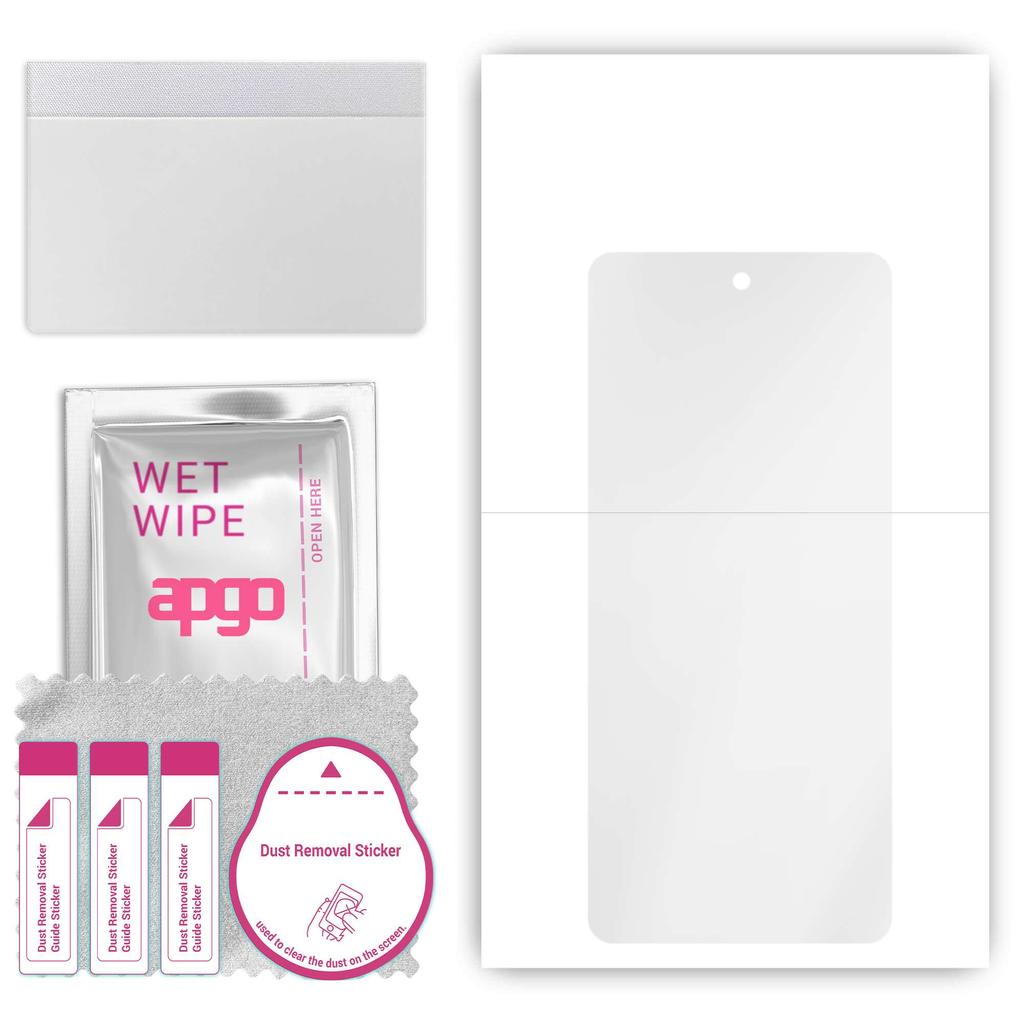 apgo Hydrogel Ultra-Clear Screen Protector pro Moto G200 5G Dual SIM, hydrogelová fólie, flexibilní, měkký TPU s polohovací vrstvou snadná instalace