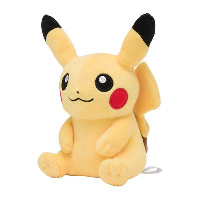 POKEMON Centro Original Pelúcia Pikachu Sentado 18 x 11 x 15 x L x (cm de alta definição)