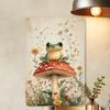 Vintage Mushroom & Frog Metal Tin Sign | Durable Iron Wall Art for Home & More | Easy-Hang Decor for Parties & Events