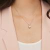 Swarovski Generation Inlaid Decoration Light Luxury Rose Gold Imitation Crystal Necklace Women Necklace 5511011
