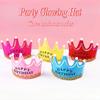 1PC LED Glowing Happy Birthday Hats Party Crown Glow Headband King Princess For Adult Child Xmas Decorations Atmosphere Supplies