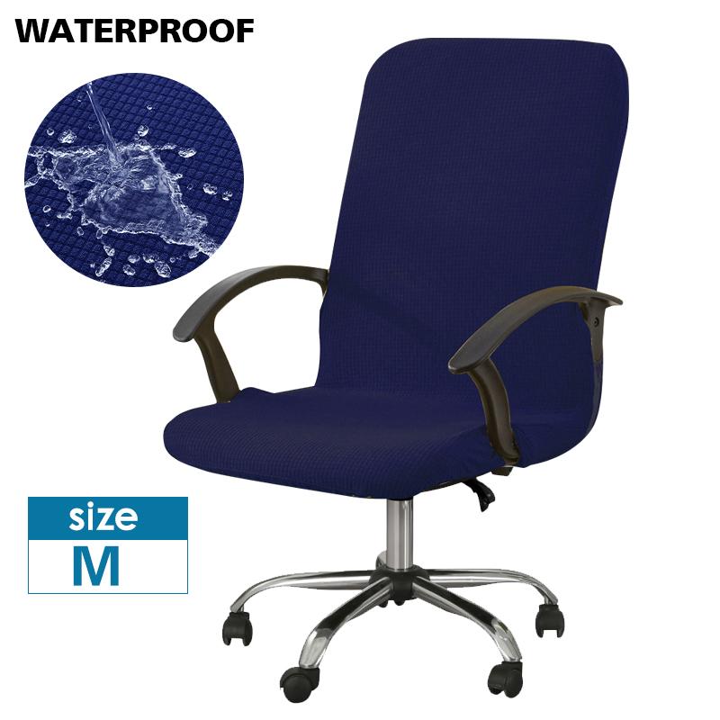 

Водонепроникний чохол для крісла Жакардовий чохол для офісного комп’ютерного крісла Чохол для ігрового крісла Еластичний еластичний чохол проти забруднення, знімний M темно-синього кольору