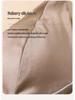 Mulberry Silk V-Neck Wireless Bra - Satin Smooth, High Side Support, Fashionable Color Block Design, Comfortable Fit.