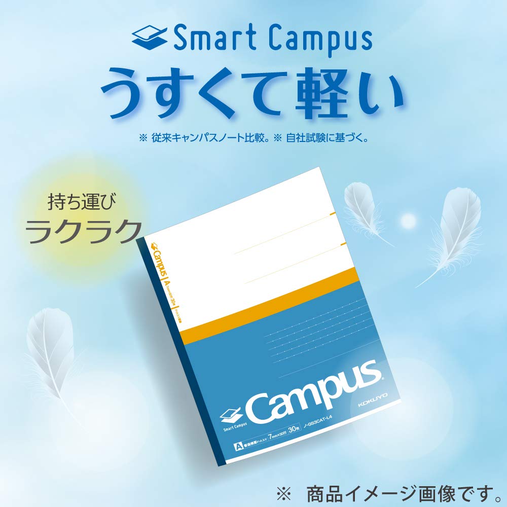 KOKUYO Campus Smart Campus Notebook Limited Sporty Edition, Dot-ruled, A-ruled, 5-pack, Look, No-GS3CAT-L4X5