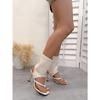 Summer Square Toe Heeled Sandals Feminine 2025 New Plus Size Clip-toe Stiletto Sandals