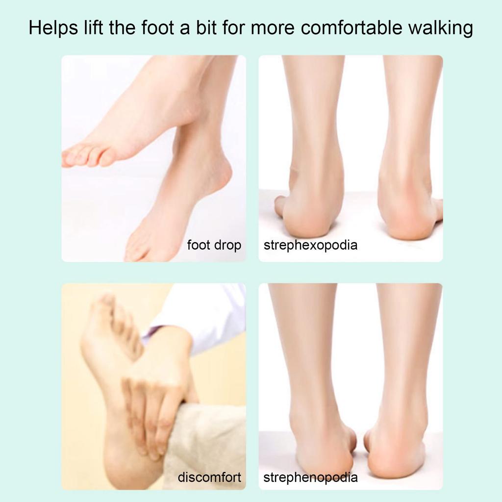 Kids AFO Drop Foot Brace Improve Foot Walking Gait Relieve Soreness Plantar Fasciitis Night Brace for Achilles Tendon Motor Black
