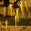 Outdoor Solar-Powered Waterproof LED Bubble String Lights for Christmas Decoration