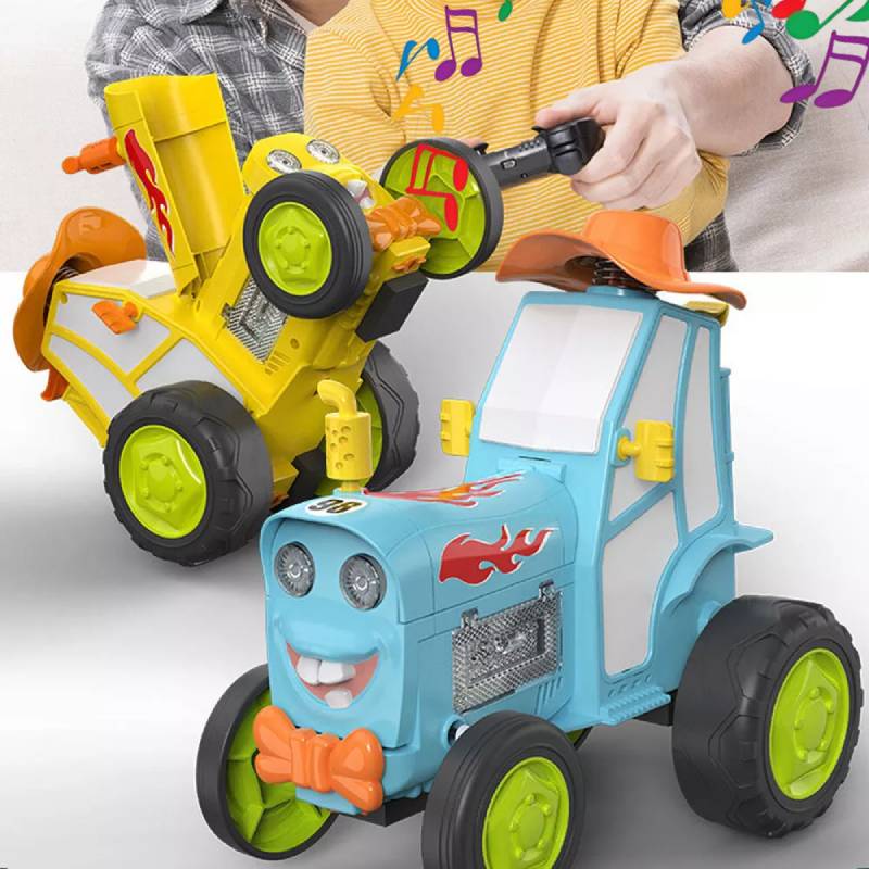 Control Cars Remote Crazy Jumping Car Toy Lights Music Early Education Toys