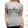 Blacked Out Steamboat Resort  Colorado Mountain Resort T Shirt Cotton Men Women DIY Print Steamboat Steamboat Springs Black