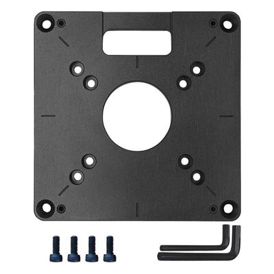 Router Plate Aluminum Router Table Plate for Woodworking Router Table Insert Plate Trim Router Wood Trimming Tools