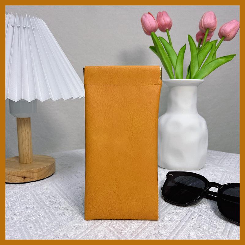 Lychee Pattern Shrapnel Storage Bag: Large Makeup Bag, Glasses Pouch, Inner Clutch, Lipstick & Coin Purse Set.