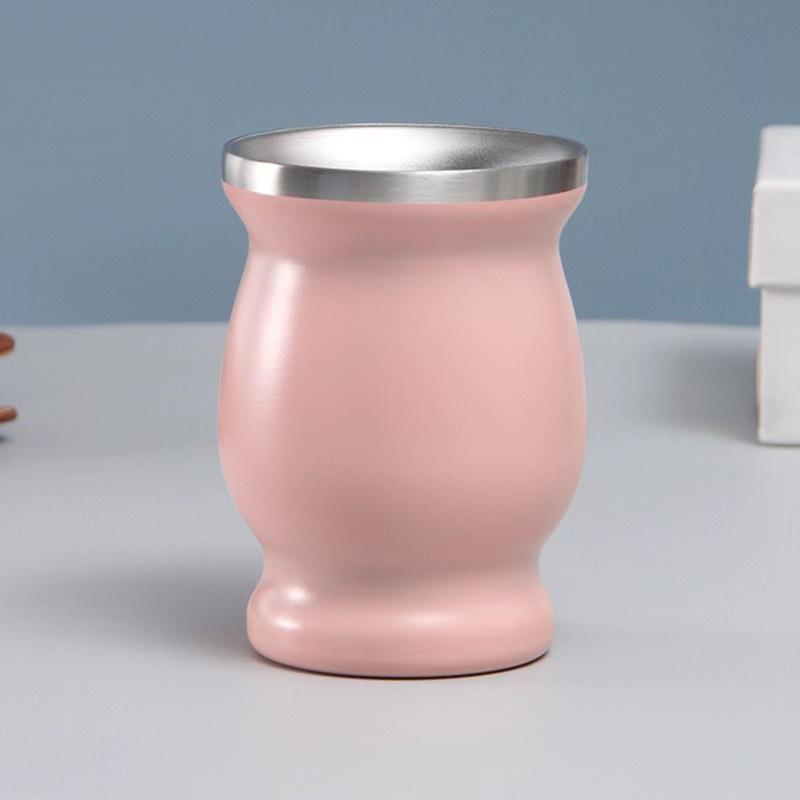 Amazon Hot-selling, Stainless Steel Oz Stainless Steel Mate Tea Cup Gourd Type Heat Insulation Cup Mini Gourd Cup