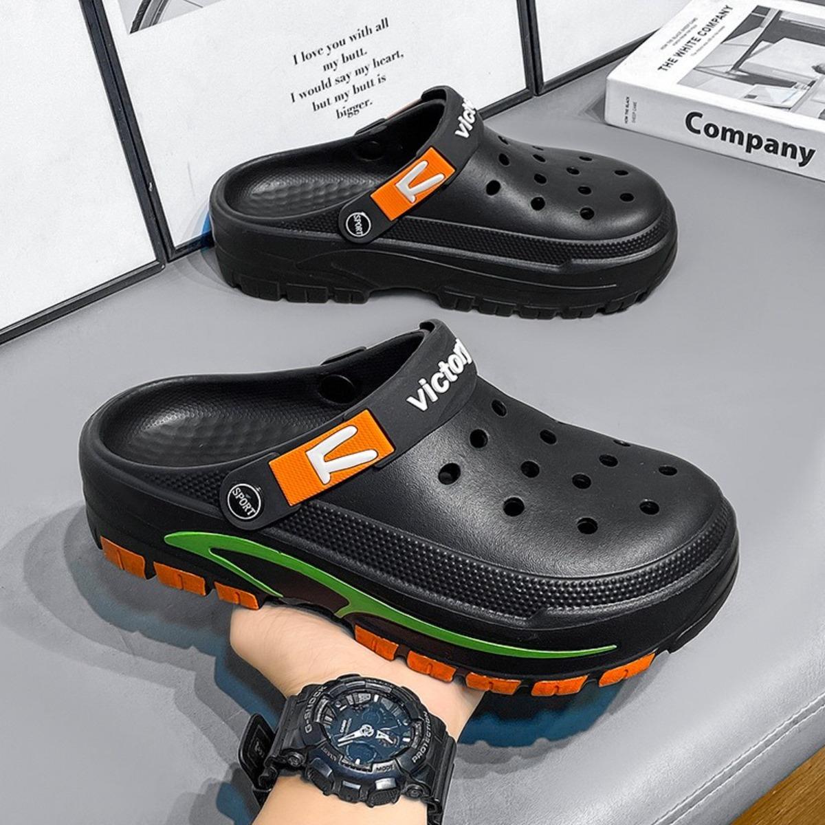 

Cave Shoes for Men, Summer Fashion Trend, Versatile, Thick Soled, Non Slip Sandals for Casual Wear, Breathable and Comfortable Hole Shoes 39 білий