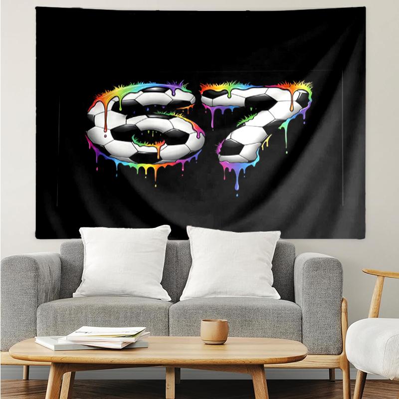 67 Print Tapestry, Backdrop, Easy Setup, Ideal for Bedroom, Office & Living Room, with Aesthetic Wall Hanging Decor.