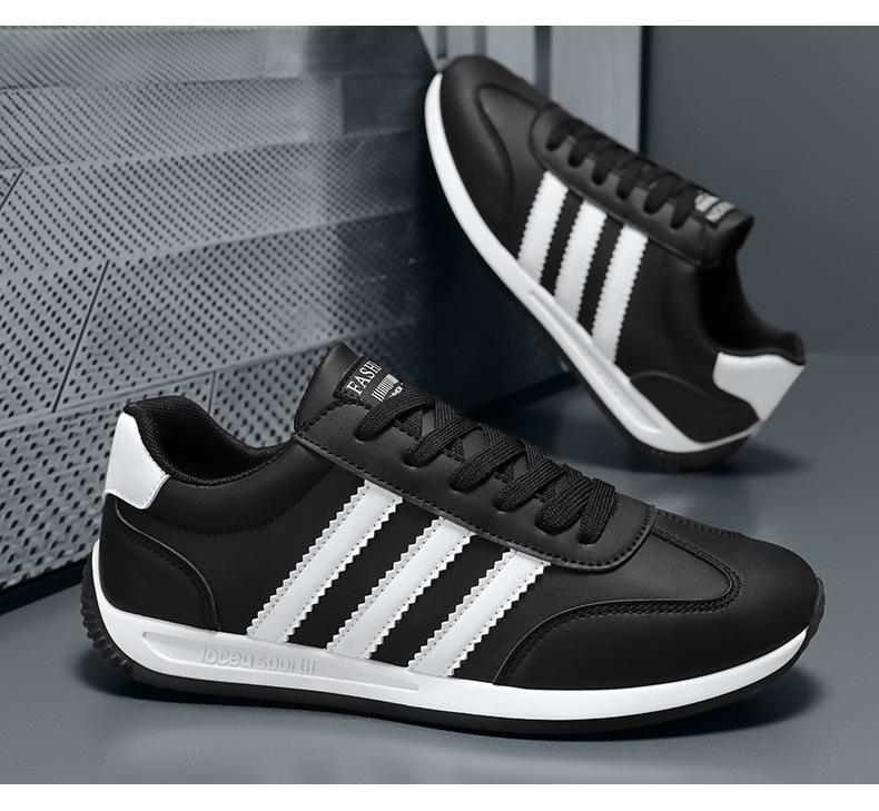 Forrest Gump Men's Retro Leather Sneakers - Breathable Stylish Casual Shoes with Soft Sole