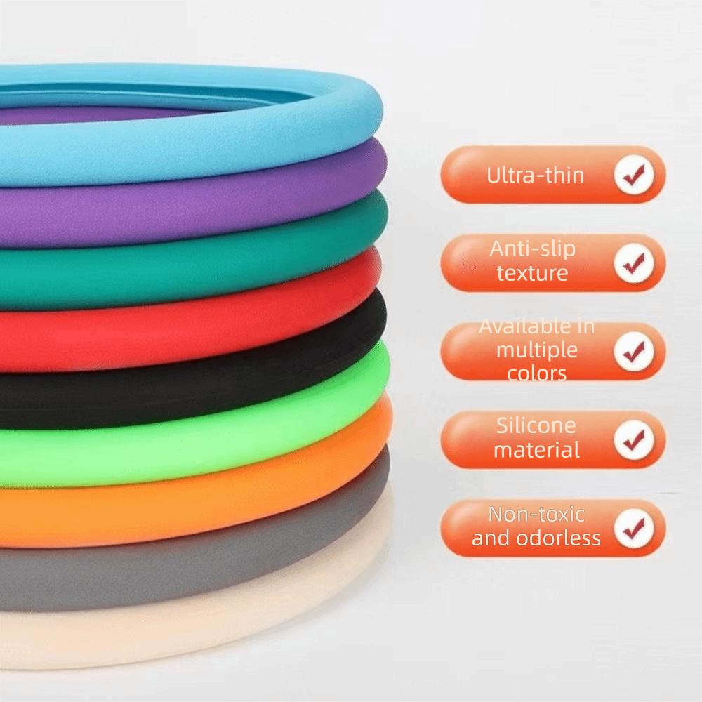 Anti-Slip Texture Car Steering Wheel Cover Universal Steering Cover  All Seasons Use