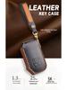 Pokrowiec na kluczyk z prawdziwej skóry dla Kia Carnival 2021 - Trwała ochrona z biznesowym stylem