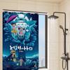 Kawaii T-Totoros Pattern Bathroom Shower Curtain Bathroom Partition Curtain Light Opaque Waterproof Material Bathroom
