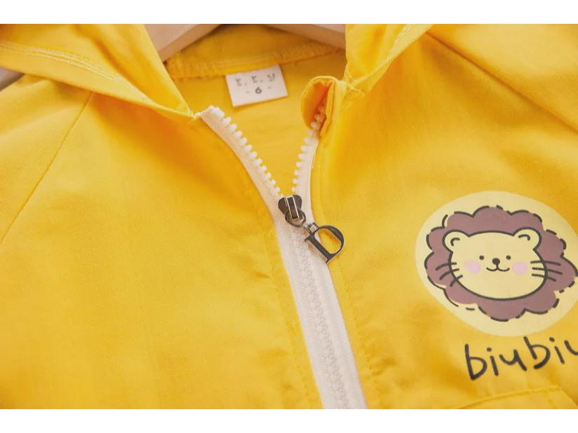 Kids' 2023 Korean Style Hooded Sweatshirts: Spring/Autumn Long-Sleeve Cartoon Three-Piece Set