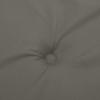 Low Backrest Cushions 2 Pcs. Dark Gray 100x50x4 Cm Fabric