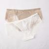 French Style Sexy Low Waist Breathable Hip Lifting Lace Panties With Cotton Crotch