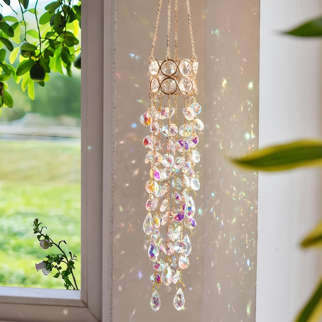 Závěsný Suncatcher Křišťálový Čakrový Parapet Zahradní Dekorace Suncatcher Duhový Výrobce Vitráž Venkovní Dekorace Dárky