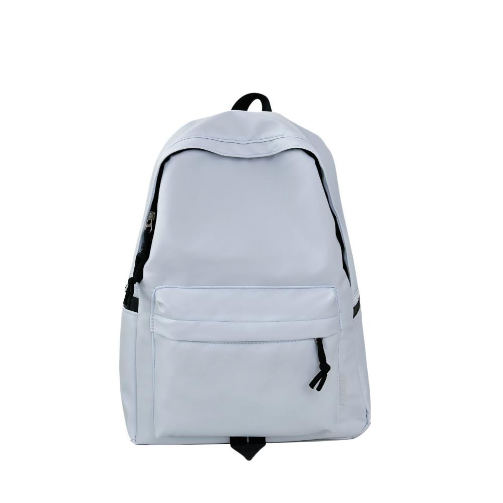 Backpack Large Capacity Travel Backpack Solid Color Simple Junior High School Student Leisure Japanese High School Student Versatile School Bag