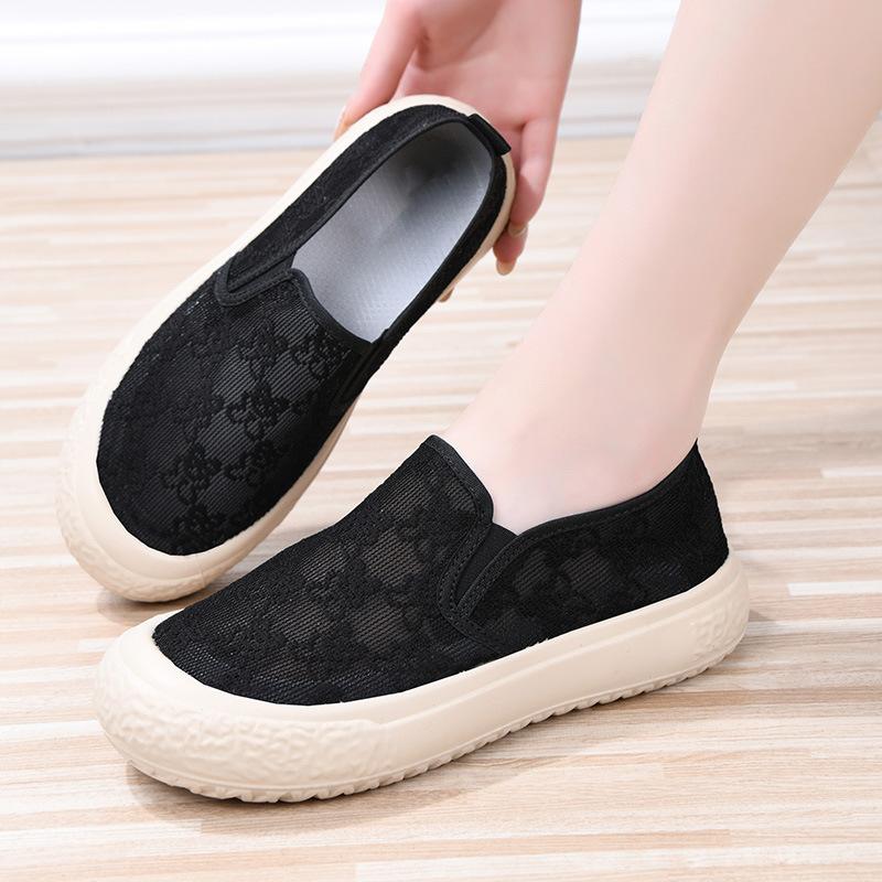 Summer new women's fisherman shoes women's hollow embroidered casual cloth shoes women's soft sole