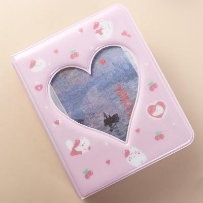 Cute Cartoon Bear Photo Album Ins Waterproof Hollow Picture Storage Case Anti-scratch Pastic Love Heart Photo Album Idol Star