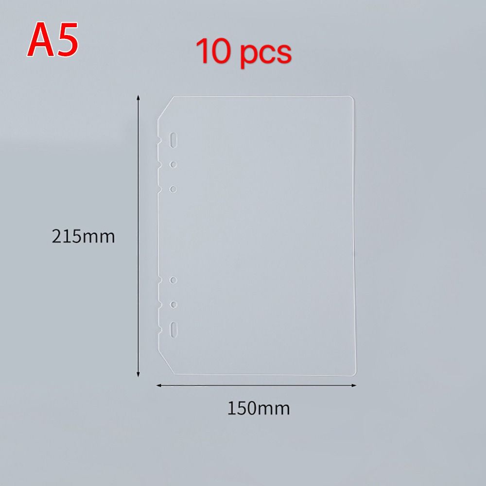 10Pcs A4 A5 A6 A7 Inner Paper Separator Matte Binder Organizer Baffle  For Binder Planner