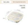 304 Edelstahl-Lunchbox mit Fächern | Dicht für Portionskontrolle | Für Büro & Mikrowelle geeignet