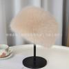 New Hat Winter Fluffy Hat Imitation Silver Fox Plush Hat Warm Windproof Hat Fashion Flat Top Hat Versatile Bucket Hat