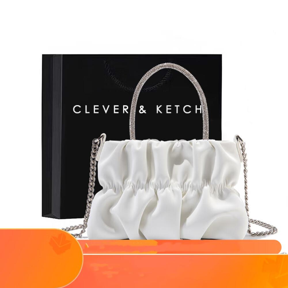 Folded Cloud Bag Chain Bag Crossbody Bag Superior Sense Women's Shoulder Bag Length 21cm Wide 7cm High 13.5cm