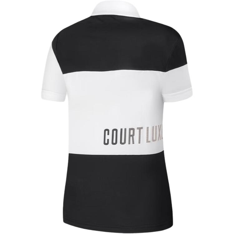 Fila Color Block Knitted Tennis Sports Polo Shirt Women Tops Jade-White A11W423111AWT