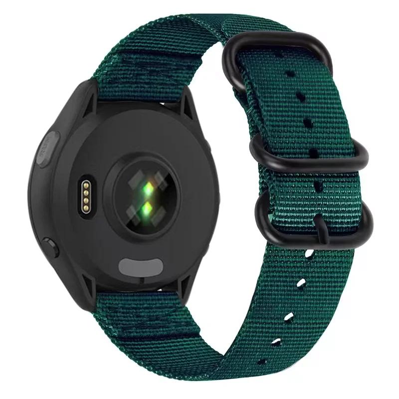 22mm Three-ring Nylon Loop Strap For Amazfit T-Rex3 Pro 48mm Buckle Bracelet Wristband For Amazfit Helio/Bip 6-5/Balance 2/GTR 4