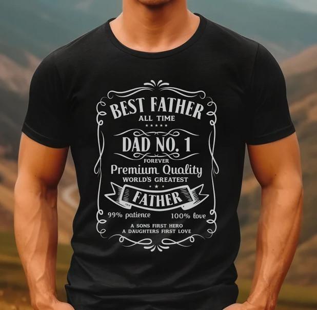 Best Father Shirt, Dad No. 1 Shirt, Gift For Dad, Father S Day Shirt Gift S-5Xl Unisex T-Shirt XXL