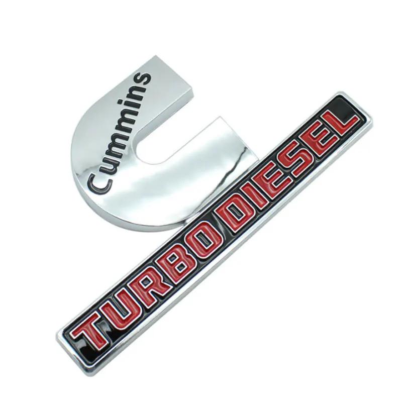 Adesivi per auto con logo CUMMINS TURBO DIESEL per pickup Dodge RAM 1500 2500 accessori di ricambio decalcomanie decorative per fiancata