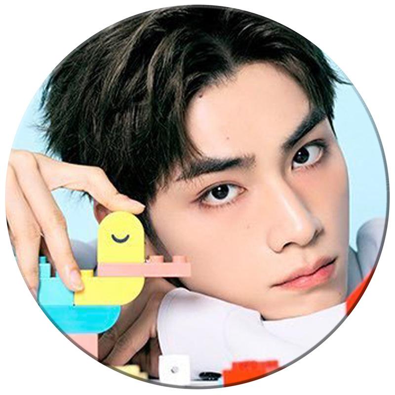 WAYV 2025 Calendar Mirror Keychain Pendant and Tinplate Star Badges Set