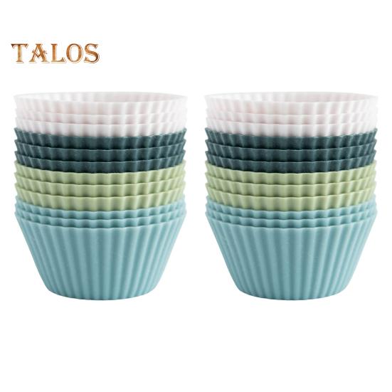 

24 шт. силиконовые формы для торта гибкие легко моющиеся Morandi Colors многофункциональные формы для выпечки кексов вафель пудингов кексов с антипригарным покрытием без бисфенола А 1 Set