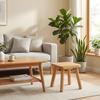 Pinyunxuan Wooden Stool, Small Stool Made of Solid Rubberwood, Suitable for Adults and Children, Fashionable Colors, Very Suitable for Bedrooms, Bathr