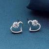 Laikeni Korean Silver-Plated Non-Allergenic Stud Earrings
