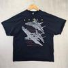 F-15 Eagle Blackbird Double Sided Shirt Mens XXL Black Vintage Style Airforce Unisex T-Shirt