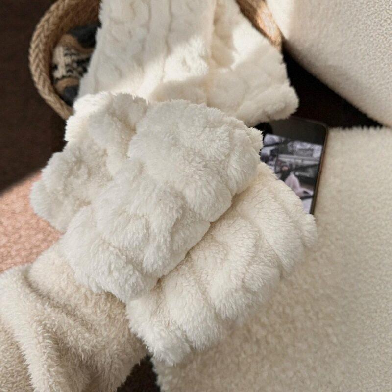 Coral fleece sleeping socks to keep warm and cold, socks for sleeping at night, women's fleece thickened loose autumn and winter stacking socks