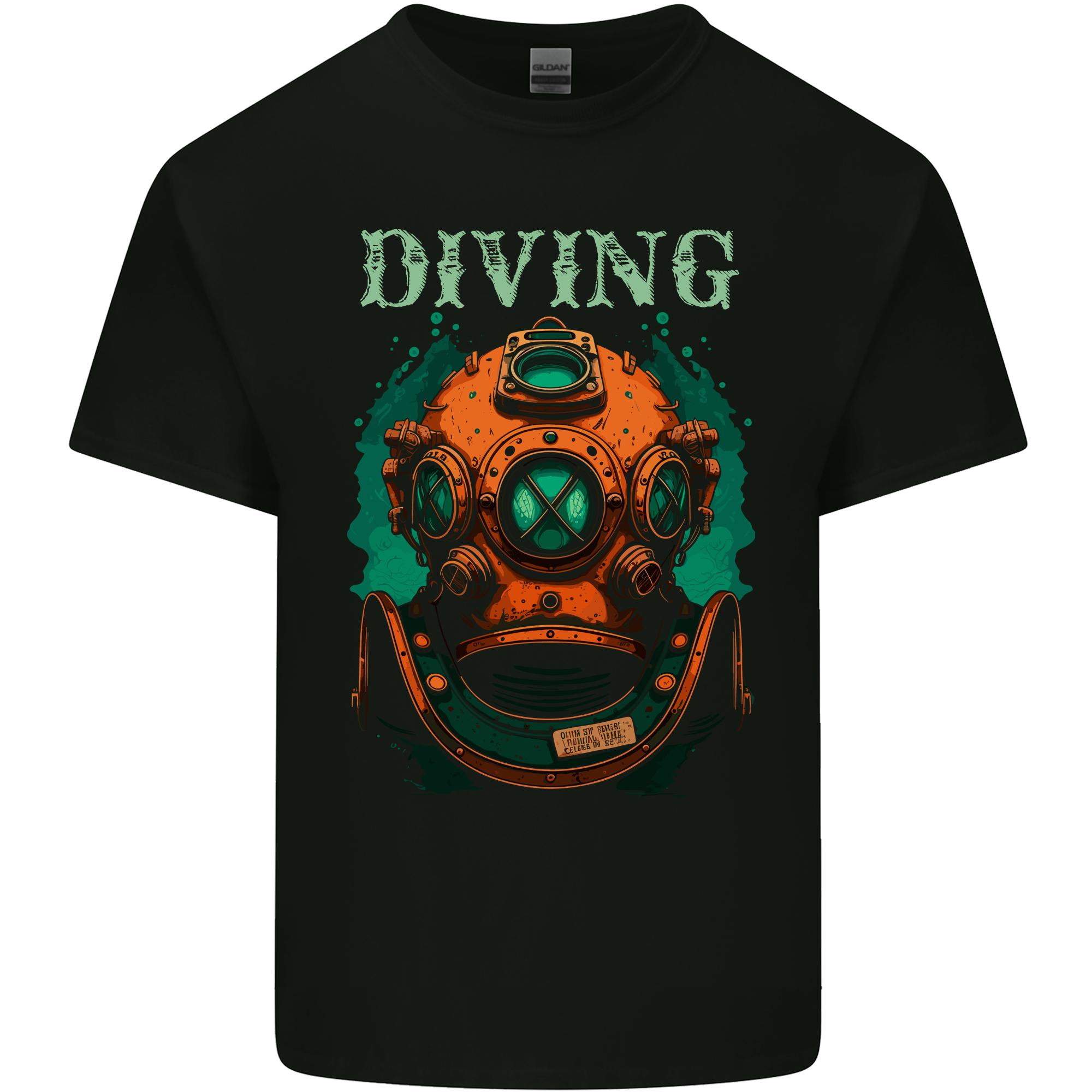 Retro Dive Helmet Scuba Diving Diver Bonnet Unisexs Light Cotton TShirt S
